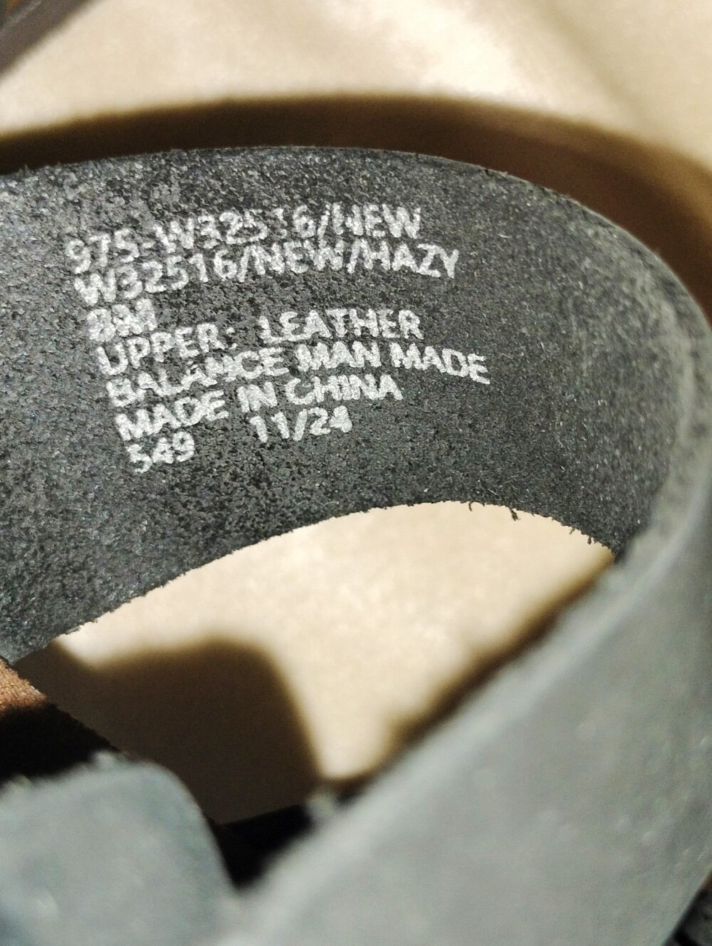 NWOT! White Mountain Footbeds New Hazy Black Leather Slide Sandal. Size 8 - Picture 7 of 7